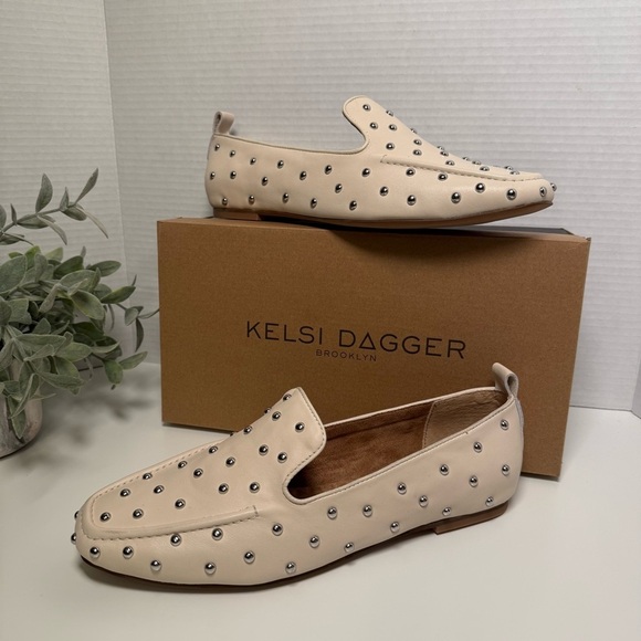 Kelsi Dagger Shoes - Kelsi Dagger Brooklyn Finley Studded Leather Flats Women's Size 10 Boho Feminine